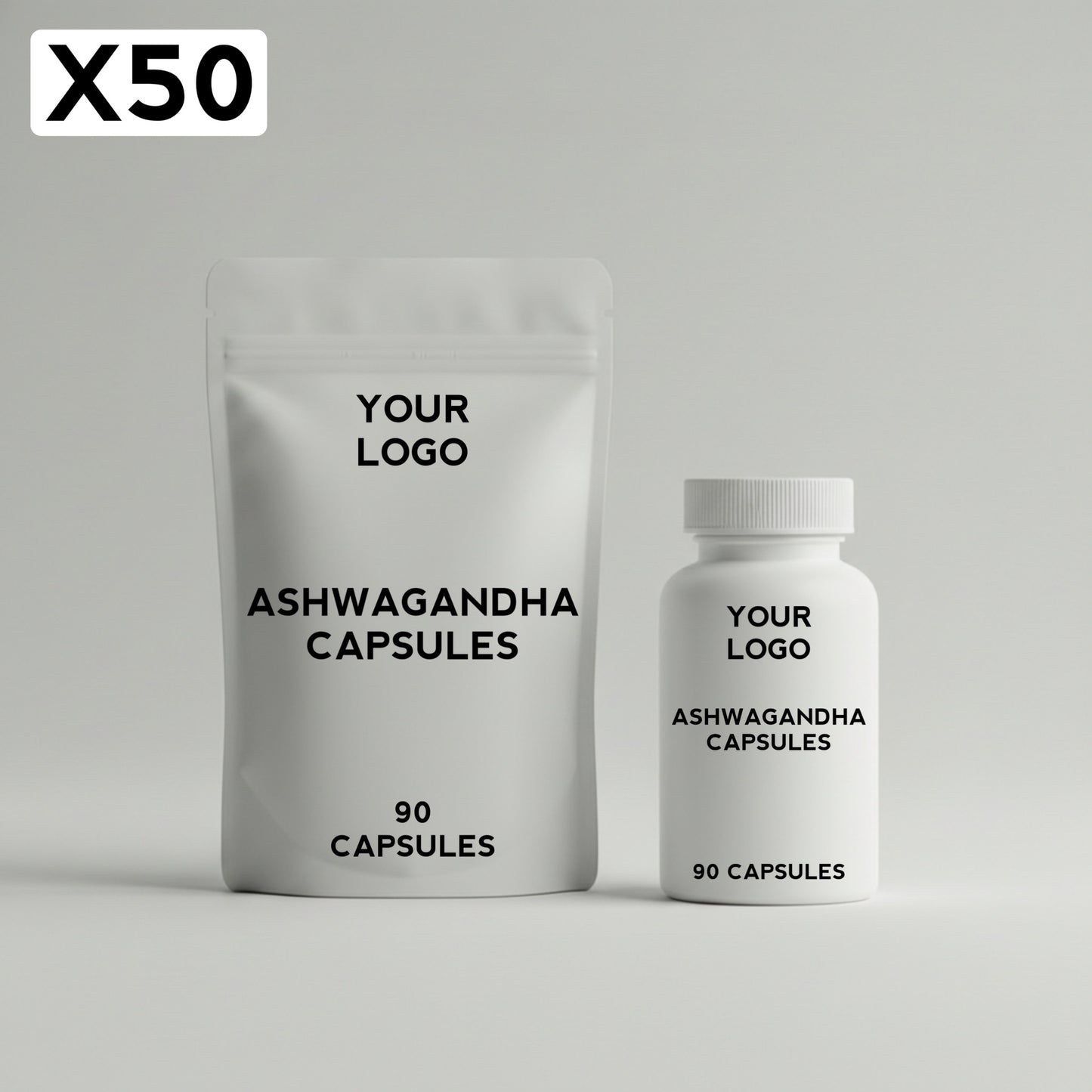 50 x Ashwagandha 500mg (90 Capsules)